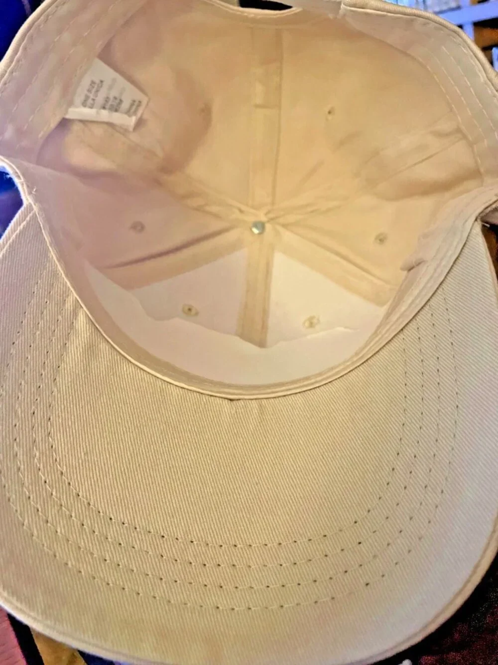 Mens Americana Caps Beige USA Embroidered Adjustable Baseball Hat Cap Boat MAG - Picture 3 of 5